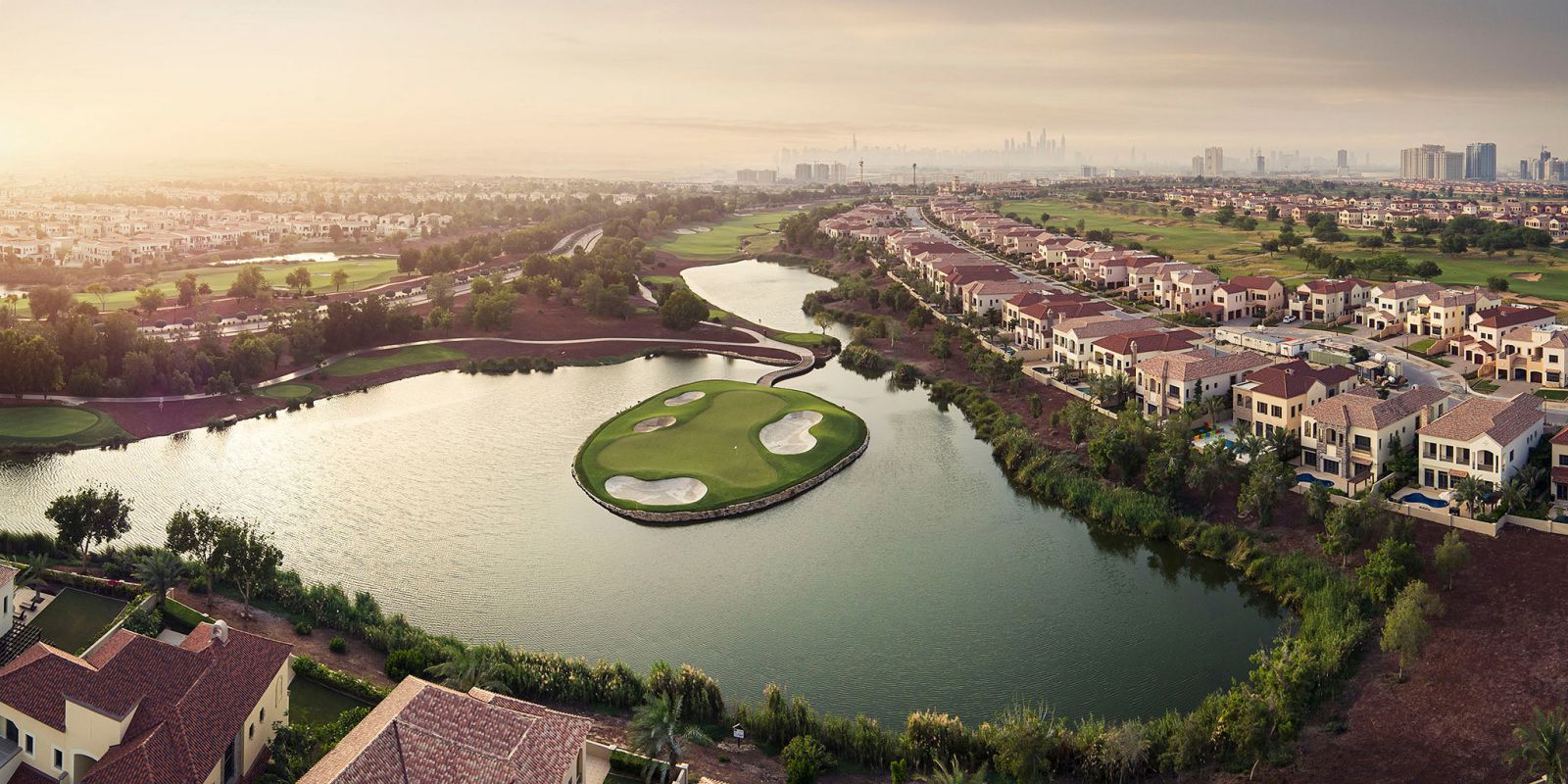 What are the communities in Jumeirah Golf Estates?