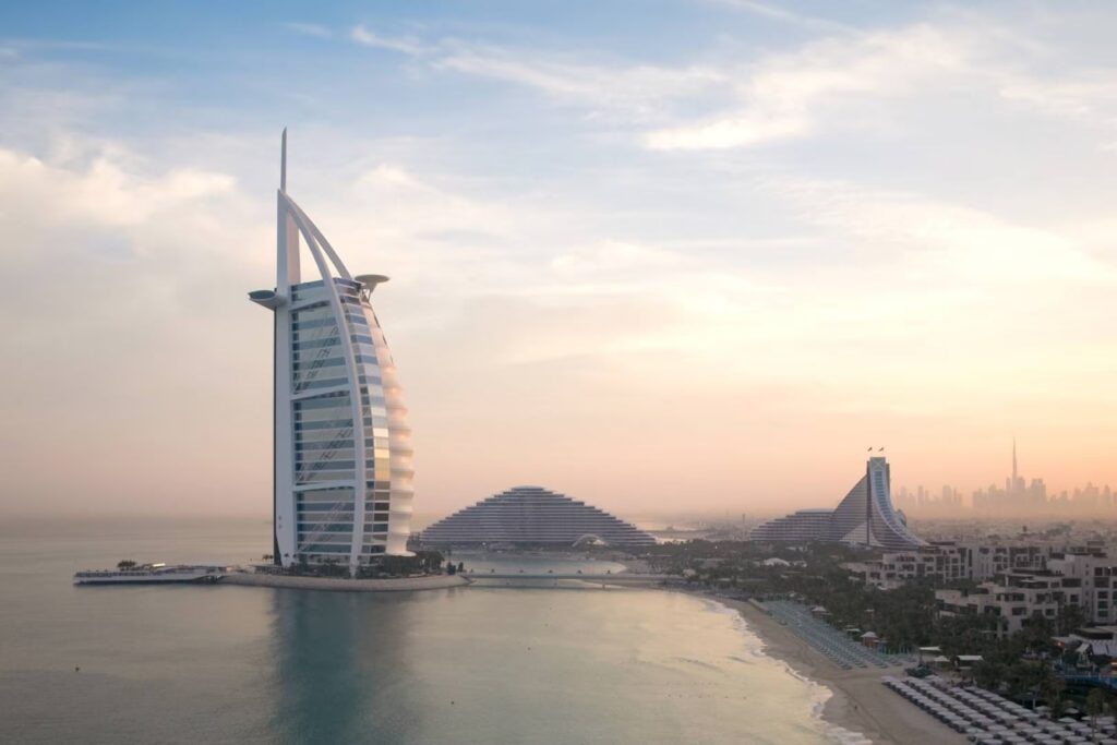 Jumeirah coastline Dubai